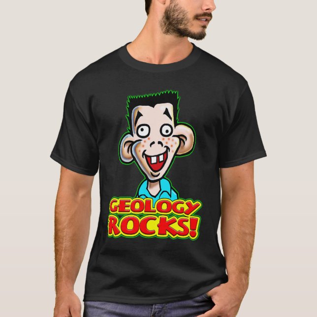 Young Student Dicky Dingus Says Geology Rocks T-Shirt (Vorderseite)