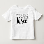 Young Wild and Three | 3. Geburtstag Kleinkind T-shirt<br><div class="desc">Durch neu definierte Designs</div>