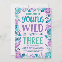 Young Wild and Three Girls Birthday Party