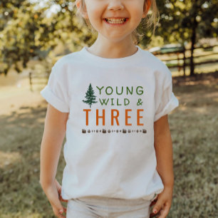 Young Wild et Three Forest T-Shirt d'anniversaire