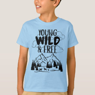 Young Wild & Free Nature Adventure T-shirt