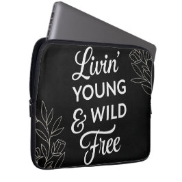 Young, Wild, & Free- Yin Yang Laptop Hülle Laptopschutzhülle