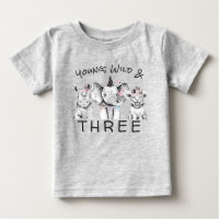 Young Wild & Three | 3. Geburtstag T Shirt