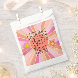 Young, Wild & Three | B-Day Gunst Bag | Rosa Geschenktütchen