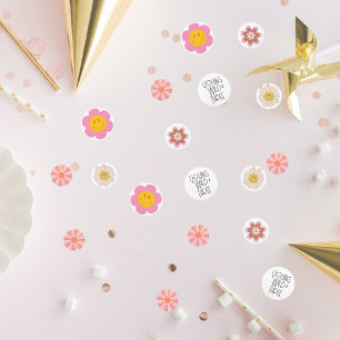 Young, Wild & Three   Kid B-Day Confetti   Pinks Konfetti