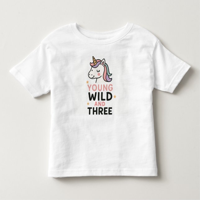 Young Wild & Three Kleinkind T-shirt (Vorderseite)