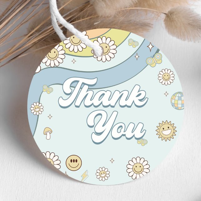 Young Wild Three Retro Rainbow 3. Geburtstag Geschenkanhänger (Von Creator hochgeladen)