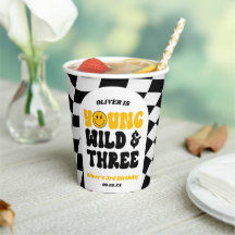 Young Wild & Three Retro Third 3rd Birthday Party