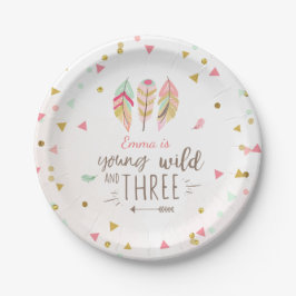 Young Wild und drei Paper Tellers Pink Gold 3. Pappteller