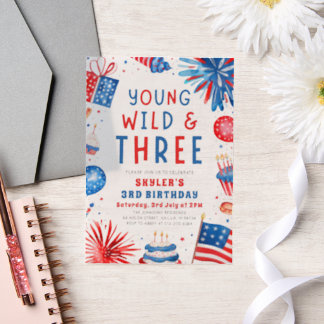 Young Wild und Three 4. Juli 3. Geburtstag Party