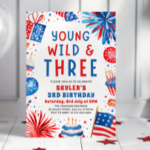 Young Wild und Three 4. Juli 3. Geburtstag Party