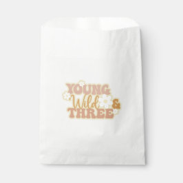 Young Wild und Three Birthday Shirt für Kleinkinde Geschenktütchen