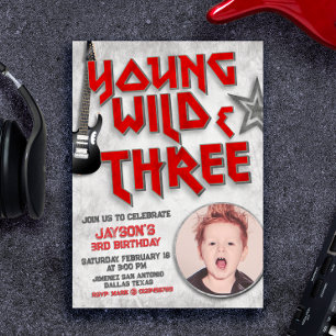 Young Wild und Three Rock Einladung mit Foto