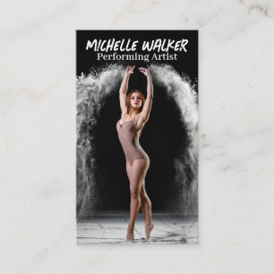 Young Woman Darstellend Dance Visitenkarte