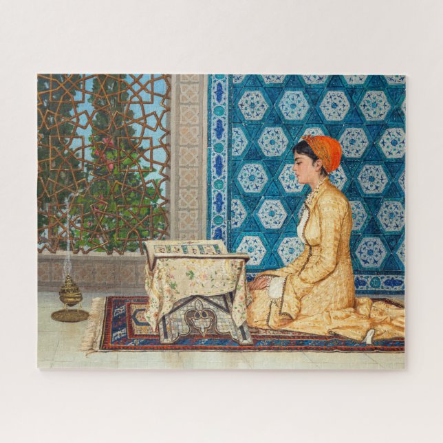 Young Women Reading | Osman Hamdi Bey | (Horizontal)