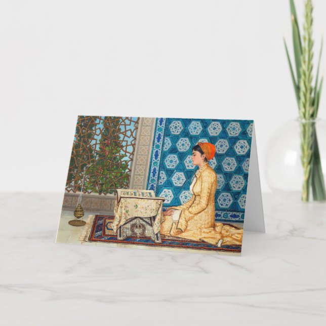 Young Women Reading | Osman Hamdi Bey | Karte (Vorderseite)
