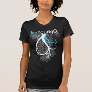 YoungQ Damen bloßer V-Hals (angepasst) T-Shirt