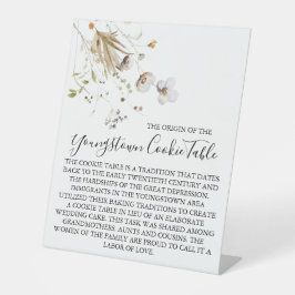 YOUNGSTOWN COOKIE TABLE SIGN WEDING SOCKELSCHILD