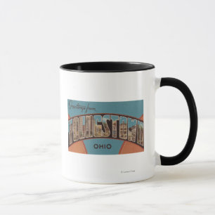 Youngstown, Ohio - Große Buchstabenszenen Tasse