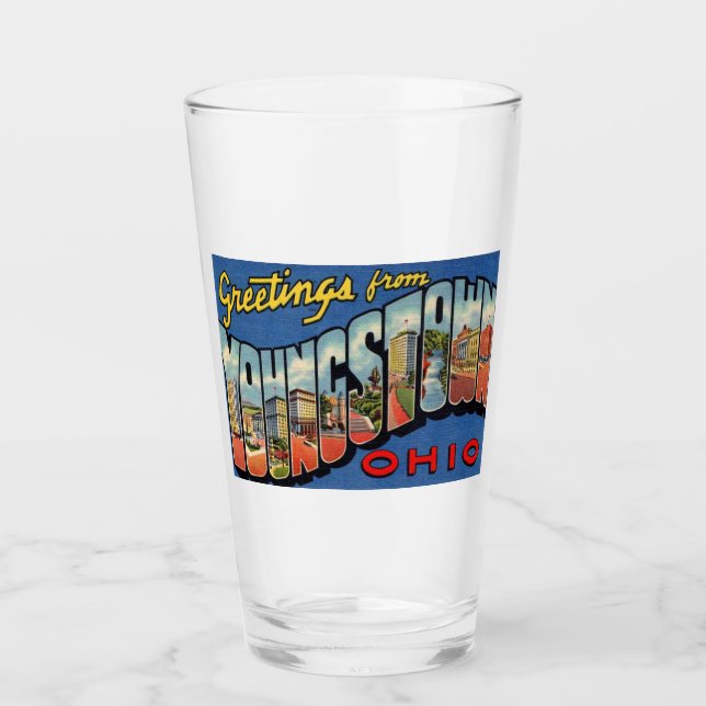 YOUNGSTOWN OHIO PINT GLASS GLAS (Vorderseite)