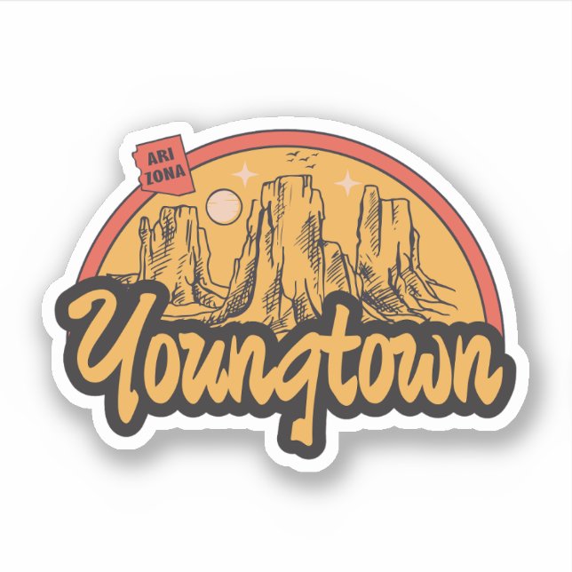 Youngtown, Arizona-Aufkleber Aufkleber (Vorderseite)