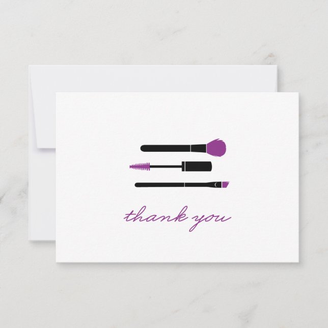 Younique Vielen Dank, Makeup Brushes Mitteilungskarte (Vorderseite)