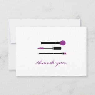 Younique Vielen Dank, Makeup Brushes Mitteilungskarte