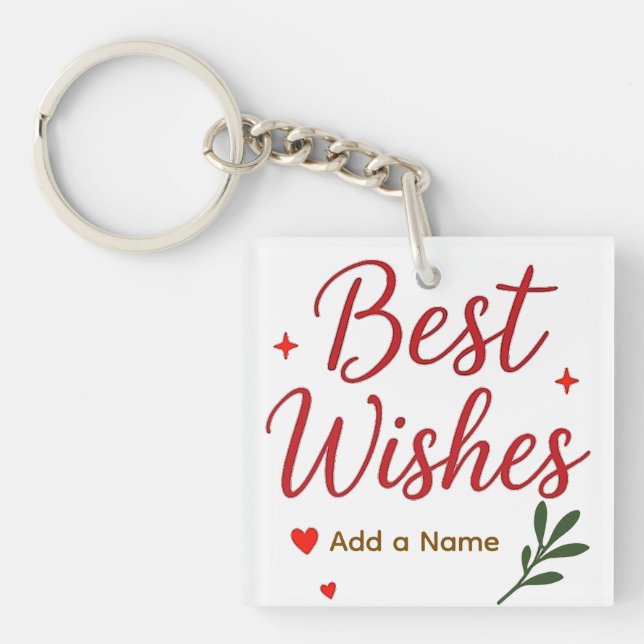 Your Best Wishes Acrylic Keychain Schlüsselanhänger (Vorderseite)