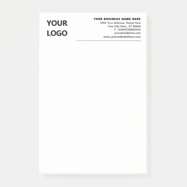 Your Branded Business Post-it® Notes Example (Devant)