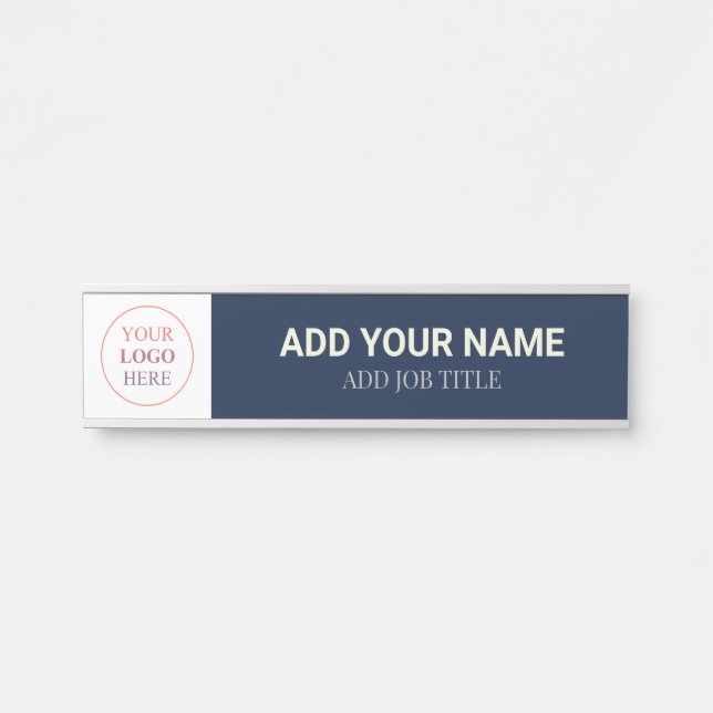 Your Business Logo Here Hangling Name Plate Türschild (Vorderseite )