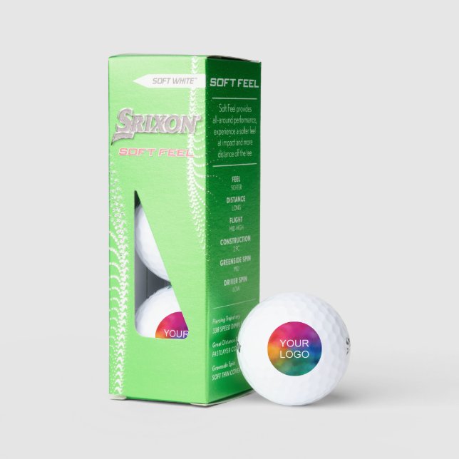 Your Business Logo Here Srixon Soft Feel 13 3 Pack Golfball (Verpackung)