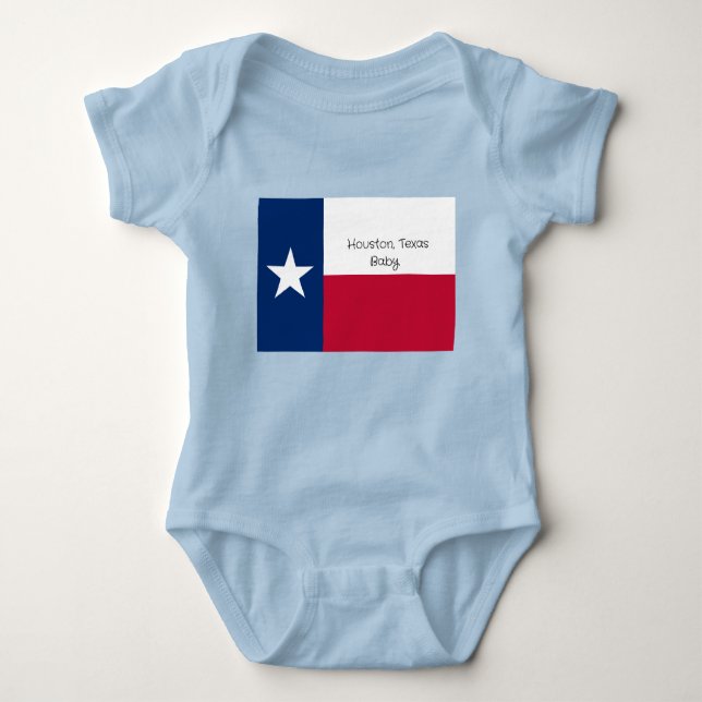 Your city, Texas baby sleeper Strampler (Vorderseite)