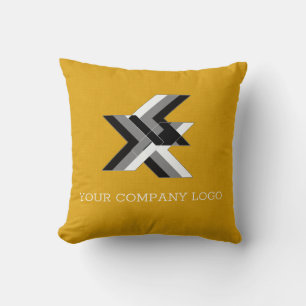 YOUR COMPANY LOGO,personalized Throw Pillow Kissen