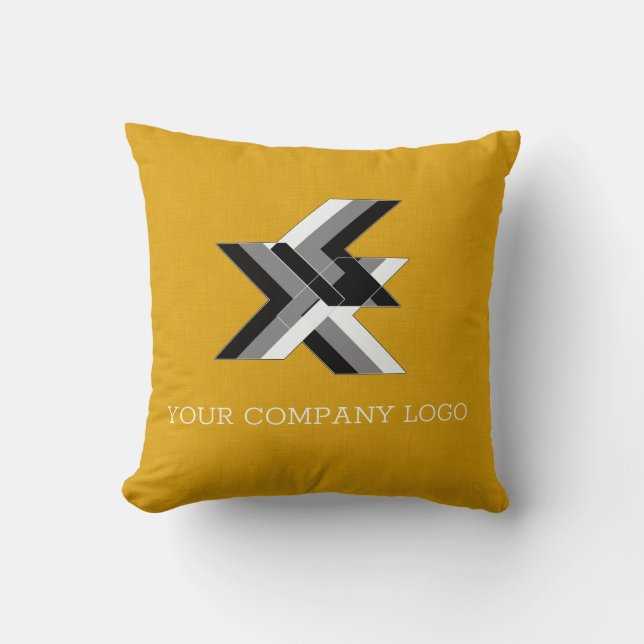 YOUR COMPANY LOGO,personalized Throw Pillow Kissen (Vorderseite)