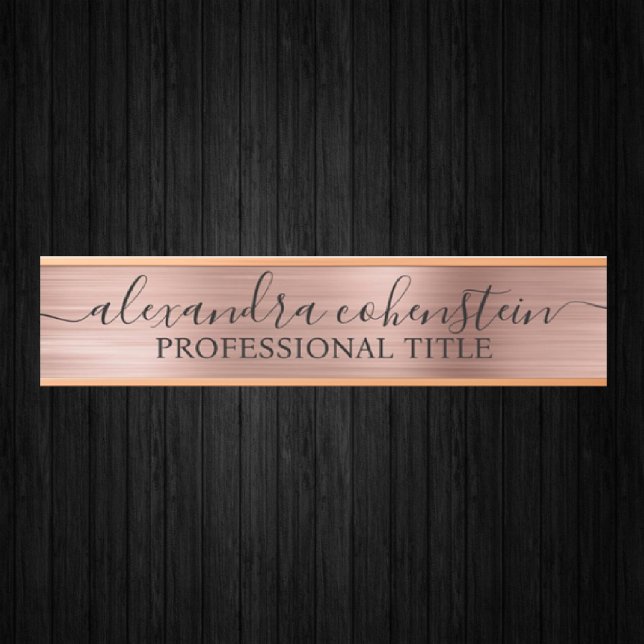 Your Company Office Door Sign Rose Gold Türschild (Von Creator hochgeladen)