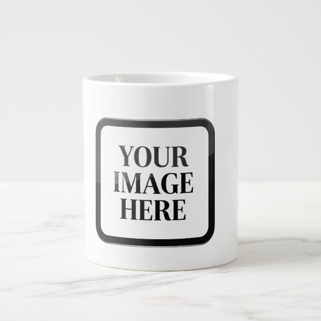 Your Custom Memory - Personalized Photo Placeholde Jumbo-Tasse (Vorderseite)