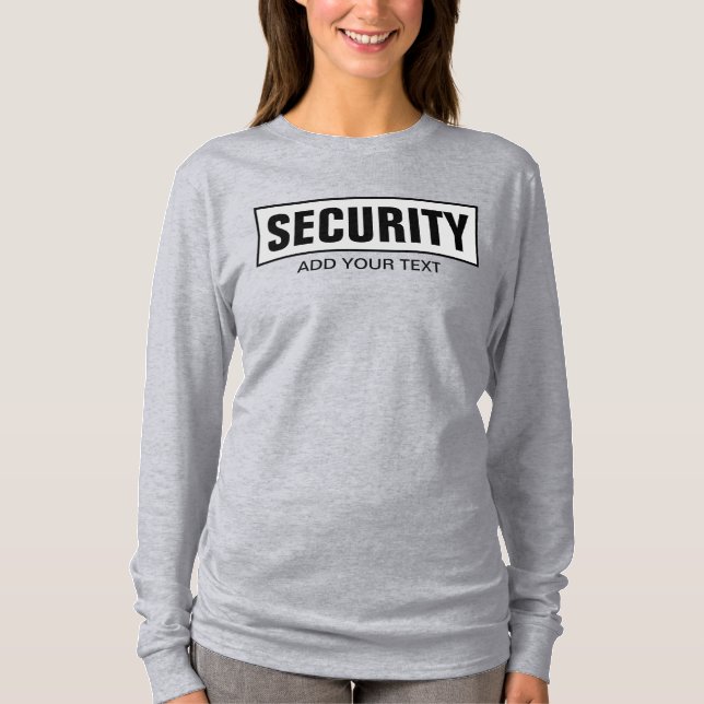 Your Custom Text Template Womens Long Sleeve Grey T-Shirt (Vorderseite)