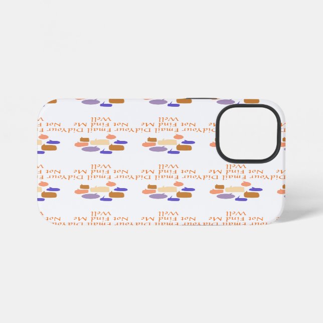 Your Email Did Not Find Me Well iPhone 12 Mini Hülle (Rückseite (Horizontal))