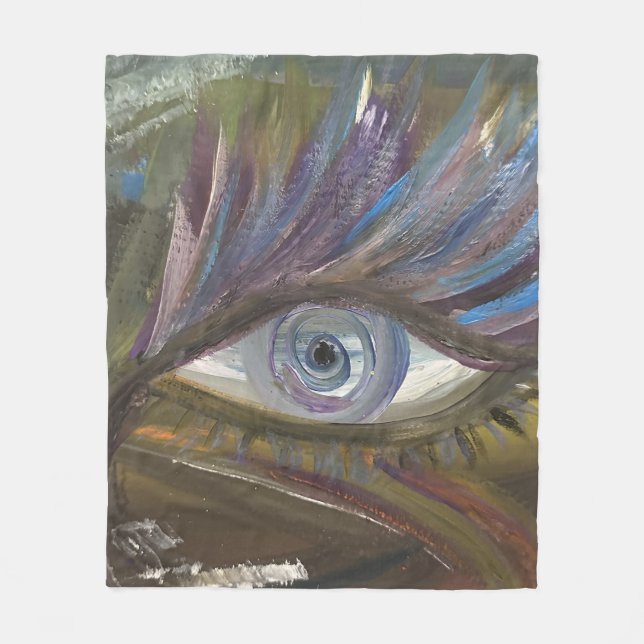 Your Eye Is The Mirror Of Your Soul Fleecedecke (Vorderseite)