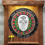 Your Face Here Dartboard Dartscheibe<br><div class="desc">A dartboard is a popular recreational and competitive game that provides hours of fun for players of all ages and skill levels. Typically made from sisal fibers, cork, or electronic components, dartboards are designed to withstand the impact of darts while offering precise scoring zones. Standard dartboards feature a circular design...</div>