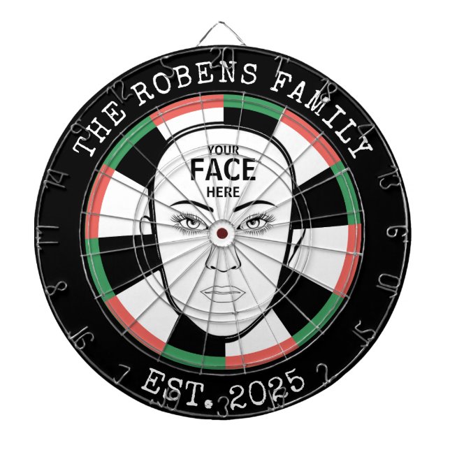 Your Face Here Dartboard Dartscheibe (vorne)