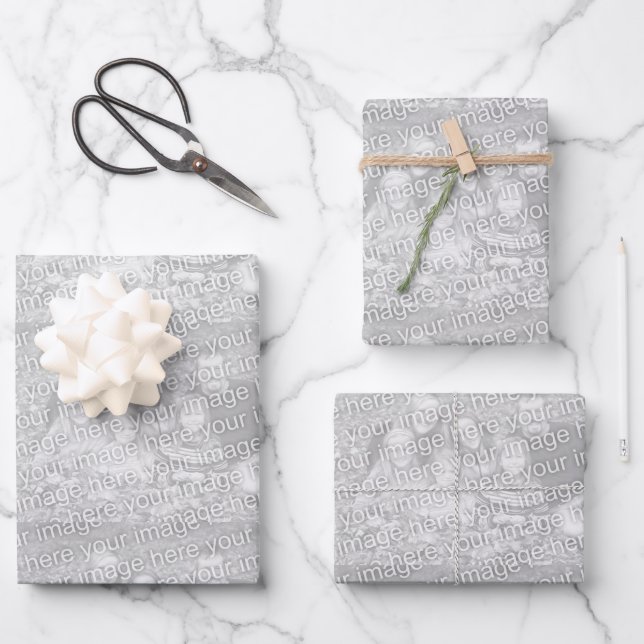 Your Family Photo, Pets, or Child's Artwork Geschenkpapier Set (Vorderseite)