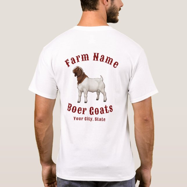 Your Farm Boer Goats T-Shirt (Rückseite)