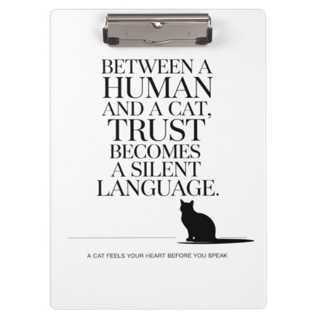 Your Feline Friend Klemmbrett (Vorderseite)