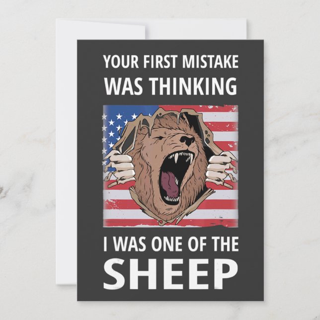 Your First Mistake Was Thinking I Was One Of The S Einladung (Vorderseite)