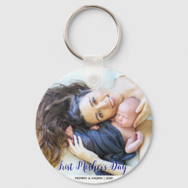 Your First Mother's Day personalised photo Schlüsselanhänger