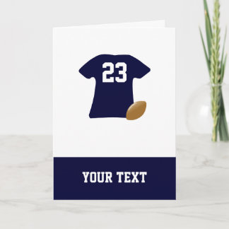 Your Football Shirt With Ball Birthday Card Karte
