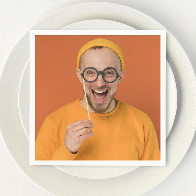 Your Funny Photo Selfie Upload Serviette (Von Creator hochgeladen)