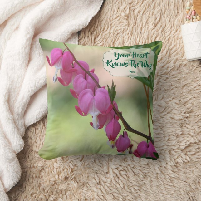 Your Heart Knows Bleeding Hearts Inspirational  Kissen (Decke)