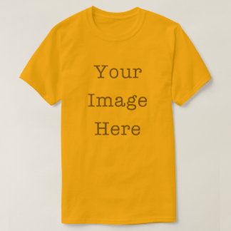 Your Image Here Customizable Personalized Gold T-Shirt